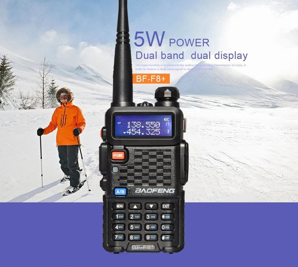 Baofeng BF-F8+ VHF 136-174/UHF 400-520MHZ HAM FM Two Way Radio ...