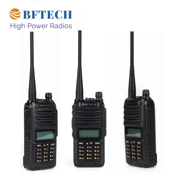 136-174Mhz VHF & 400-480Mhz UHF High Gain NA-772R Stretchable Antenna 8-Watt Dual Band Two-Way Radio 2800mAh Battery BFTECH BF-F8RT BF-F8+ 3rd Gen 